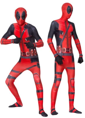 Disfraz Deadpool para niños Spandex Zentai Body Halloween Juegos con disfraces Mono!!! Foto 1 de 4