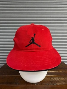 Air Jordan Hat Cap Snap Back Youth One Size Red 100% Cotton Sports Basketball - Picture 1 of 13