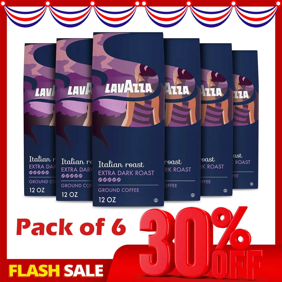 Lavazza Lav7512 Gran SELEZIONE Dark Roast Ground Coffee 12 Oz Bag