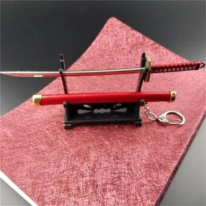 Mini Japanese Katana Samurai Sword Envelope Letter Opener Katana Keychain Stand - Bild 1 von 19