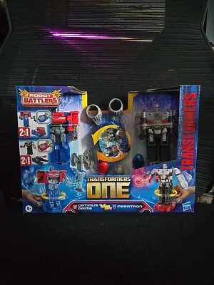 Transformers One Optimus Prime vs Megatron Robot Battlers. Action Figure Set Toy - Image 1 of 4