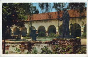 San Fernando Mission California Postcard Unposted - Picture 1 of 2