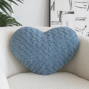 Heart Pillow, Soft Heart Shaped Pillow with Room Decorative Throw Pillows for Be - Picture 1 of 7