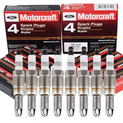 8Pcs Platinum Spark Plugs SP-515 PZH14F For Motorcraft Ford F150 5.4L SP546 - Image 1 of 4