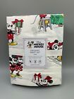 Pottery Barn Organic Percale Disney Mickey Mouse Holiday Sheet Set Twin #9770V