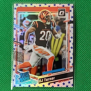 2023 DJ Turner Panini Donruss Optic Rated Rookie Blue Stars #220 Bengals RC! - Picture 1 of 2