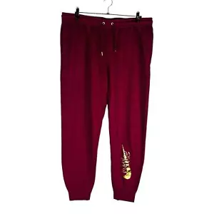 Nike Damen Gr. XL Jogginghose weinrot Pull On Sporthose Taschen RN56323 - Bild 1 von 10