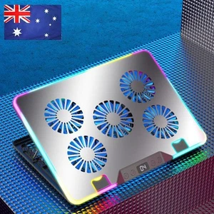 Laptop Cooling Stand with 5 Quiet Fans Notebook Cooler for 11-17.3 Inch Laptops - Afbeelding 1 van 18