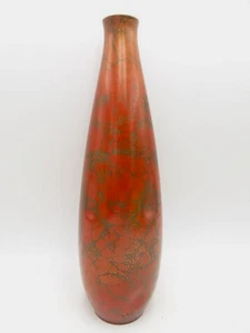 VINTAGE JAPANESE MURASHIDO ENAMEL BRONZE IKEBANA VASE - Picture 1 of 8