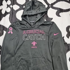 AUTHENTIC Nike New Orleans Saints NFL Crucial Catch Pullover Hoodie XL - Picture 1 of 6