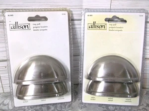 Allison Satin Nickel Cabinet Cup Pull Draw ~4 in total-new - Picture 1 of 5