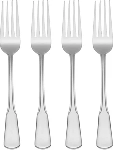 Tenedores de cena coloniales Boston cubiertos, juego de 4, plata - Imagen 1 de 12
