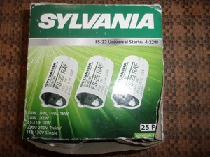 Sylvania FS-22 4-22W Leuchtstoffröhre Neon Starter 25 Stück - Bild 1 von 2