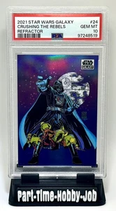 (PSA 10) 2021 Star Wars Galaxy #24, “Crushing The Rebels” Refractor GEM MINT 10 - Picture 1 of 4