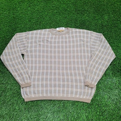 Vintage Tricots St-Raphael Textured Knit Sweater Medium 24x25 Extra Baggy Boxy - Image 1 of 4