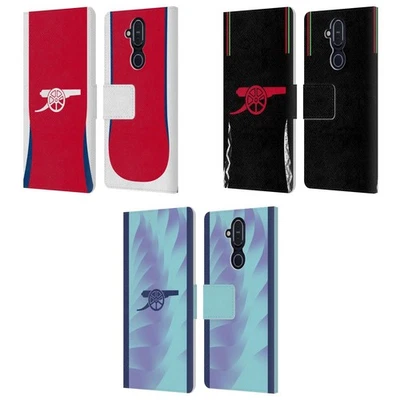 OFFICIAL ARSENAL FC 2024/25 KIT LEATHER BOOK WALLET CASE COVER FOR NOKIA PHONES - Image 1 of 4