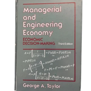 MANAGERIAL AND ENGINEERING ECONOMY  3rd. Edition by George A. Taylor (1980) - Picture 1 of 5