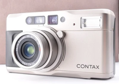Contax TVS 35mm Point & Shoot Film Camera Silver  "Near Mint Boxed" #6362 Japan - Image 1 of 4