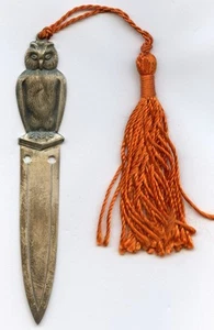 Finland Vintage Owl Silver 813 Bookmark 90x16mm 5.5gr !!! - Picture 1 of 5