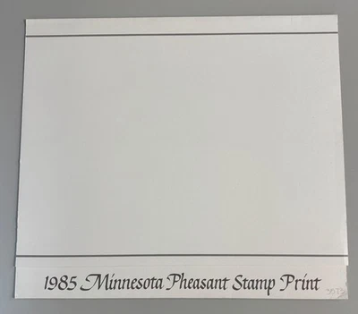 1985 Minnesota State Pheasant Stamp Print by Jim Killen - Image 1 of 4