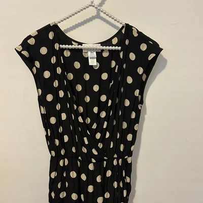 Женский комбинезон Corey Lynn Calter маленький в горошек из вискозы сделано в США богемный шик - Изображение 1 из 4