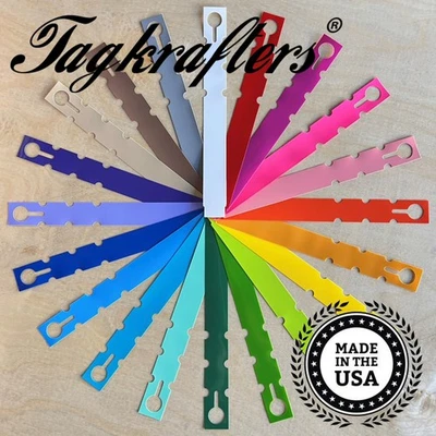 Wrap Around Plastic Nursery Garden Tree Label Plant Tag ASSORTED COLORS 7"x 3/4" - Image 1 of 4