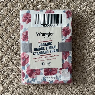Funda de almohada estándar floral orgánica Wrangler X Pottery Barn Teen Foto 1 de 2