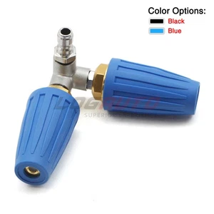 1/4" High Pressure Washer Rotating Dual Turbo Nozzle Spray Tip 4000 PSI 2-in-1 - Picture 1 of 14