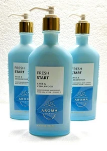 3 Bath & Body Works FRESH START Sage Cedar Ultimate Hydration Body Lotion READ - Picture 1 of 3