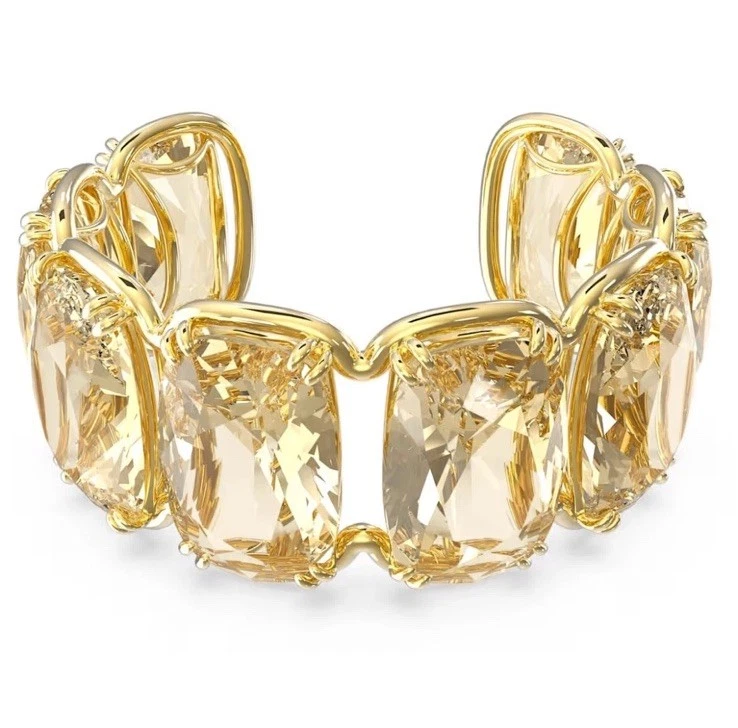 100 SWAROVSKI 5620653 Oversized Crystals Harmonia Open Cuff Bangle Medium