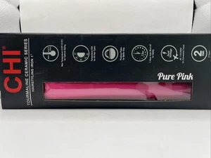 CHI Tourmaline Ceramic Hair Straightening Flat Iron | 1" Plates | Pure Pink - Picture 1 of 1