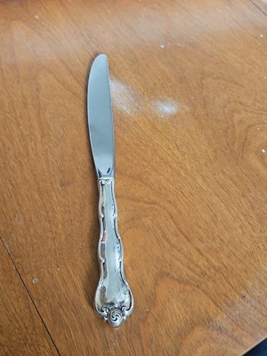  Cuchillo hueco Gorham Rondo vintage de plata de ley y acero inoxidable Foto 1 de 4