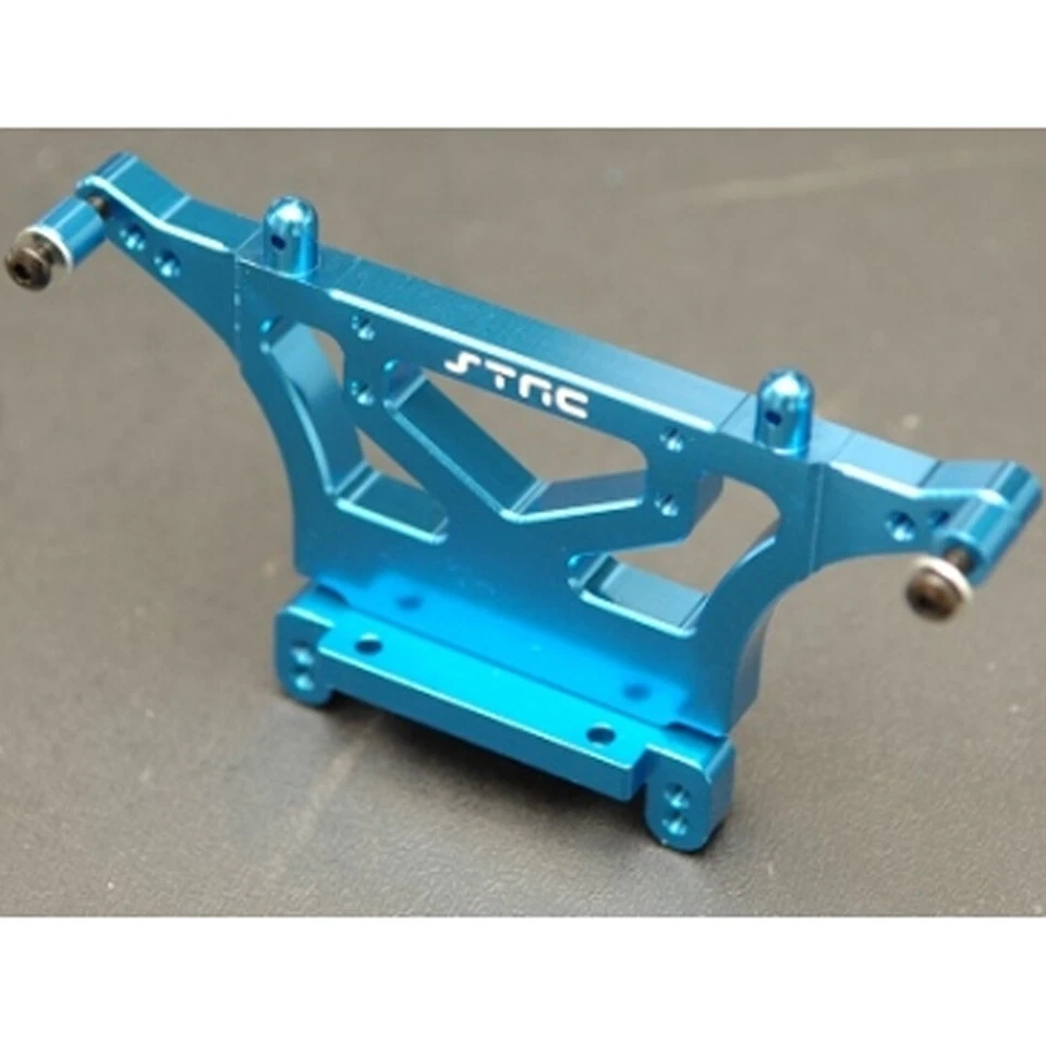 STRC ST9418B HD Aluminum Rear Shock Tower Blue : Traxxas Drag Slash - Image 1 of 1