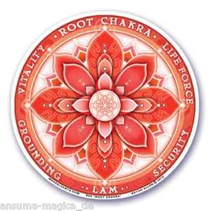 WINDOW STICKER Auto Scheiben Aufkleber 1. CHAKRA Muladhara WURZEL Decale ROOTS - Bild 1 von 1