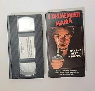 I Dismember Mama VHS Movie Zooey Hall Jeri Reischi Director Paul Leder - Image 1 of 2