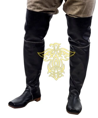 Botas altas pirata mosquetero cosplay larp medieval Foto 1 de 4