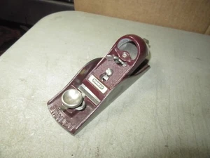 vintage late model 9 1/2 Stanley block plane barely used user tool - Bild 1 von 21
