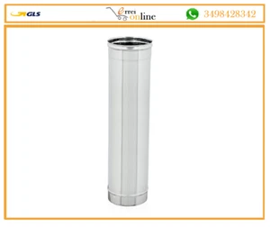 TUBI INOX CANNA FUMARIA MONOPARETE ACCIAIO INOX tutte le misure - Foto 1 di 1