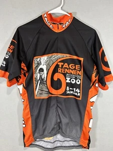 The Retro Image Apparel Mens Large Cycling Jersey 1/4 Zip Tage Rennen Zoo Biking - Picture 1 of 7