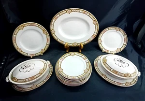 Bezauberndes antikes Vintage Keramik Kinder Puppen Spielzeug Tafelservice Set - Bild 1 von 4