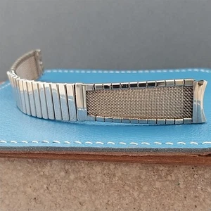 5/8" 1960s Yellow Gold-Filled Mesh JB Champion nos Vintage Watch Band - Picture 1 of 7