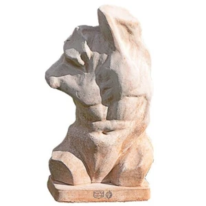 Italian Terracotta Male Torso Sculpture For Outdoor Or Indoor Gardens H 53Cm - Picture 1 of 2
