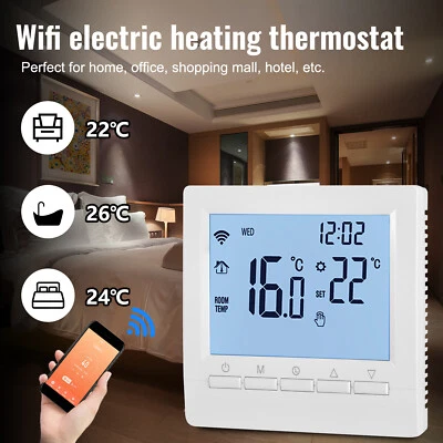 Thermostat Digital LCD Display Raumregler  Raumthermostat Fußbodenheizung WiFi - Bild 1 von 4