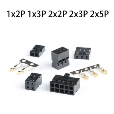 Dupont 2.0mm Connector Housing Crimp Terminals Black 1x2P 1x3P 2x2P 2x3P 2x5P - Image 1 of 4