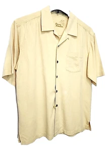 Camisa informal abotonada tropical hawaiana 100 % seda Tommy Bahama MEDIANA para hombre - Imagen 1 de 13