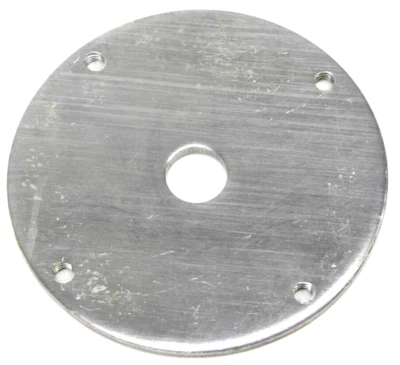 ¡¡NUEVO!! Soporte de montaje de placa de piso con brida de poste de aluminio con barandilla manual roscada SI Foto 1 de 4