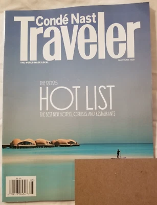 📰Conde Nast Traveler May/June 2025📰The 2025 Hot List📰*Label Not Cut/Altered📰 - Image 1 of 2