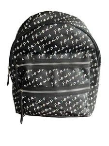 Friends TV Show Backpack Book Bag Full Size For Back To School Black and Red - Picture 1 of 10