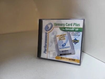 NEW Memory Card Plus 492 pages + Storage Case Game Saves for N64 Nintendo 64 Q15 - Image 1 of 4