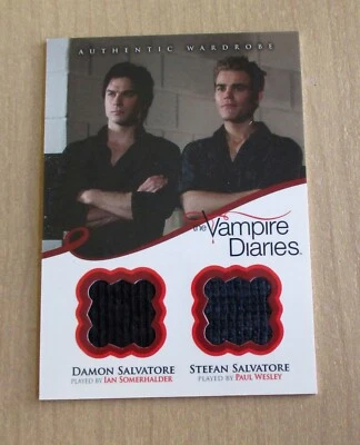2013 Cryptozoic Vampire Diaries Season 2 wardrobe Ian Somerhalder Wesley DM2 - Image 1 of 2